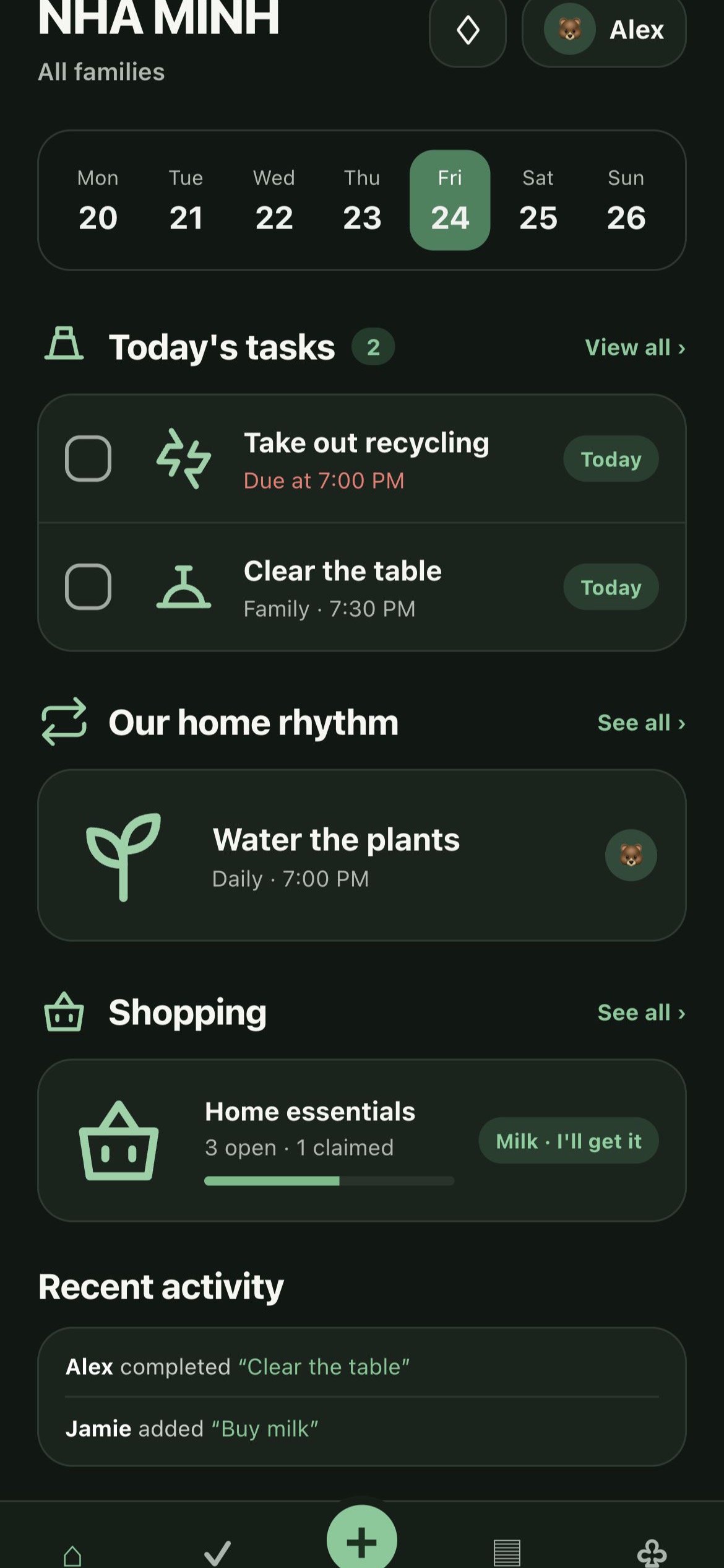 Our Living today screen
